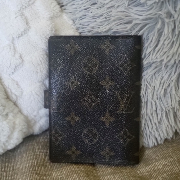 Authentic LOUIS VUITTON agenda wallet p.m. monogram canvas - Picture 2 of 10